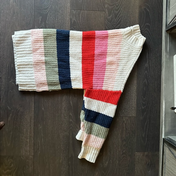 AE Cowl neck color block sweater - Picture 2 of 2